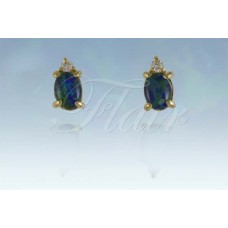 Medium Oval w/Diamante Gold Plated